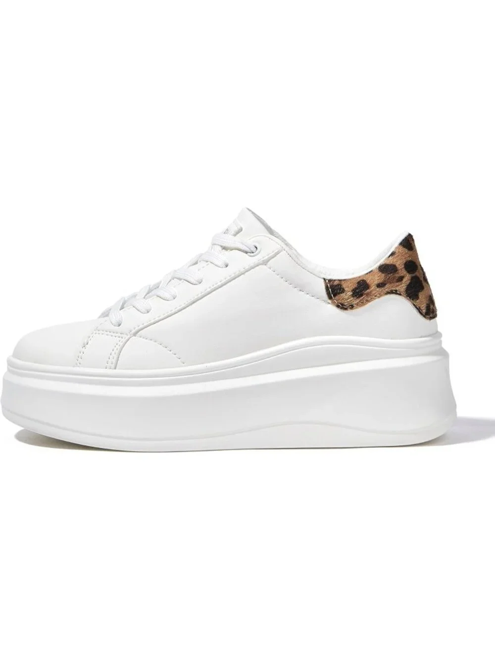 🆕Women's White 2 Platform Fashion Sneakers Classic Low Top Thick Sole Casual